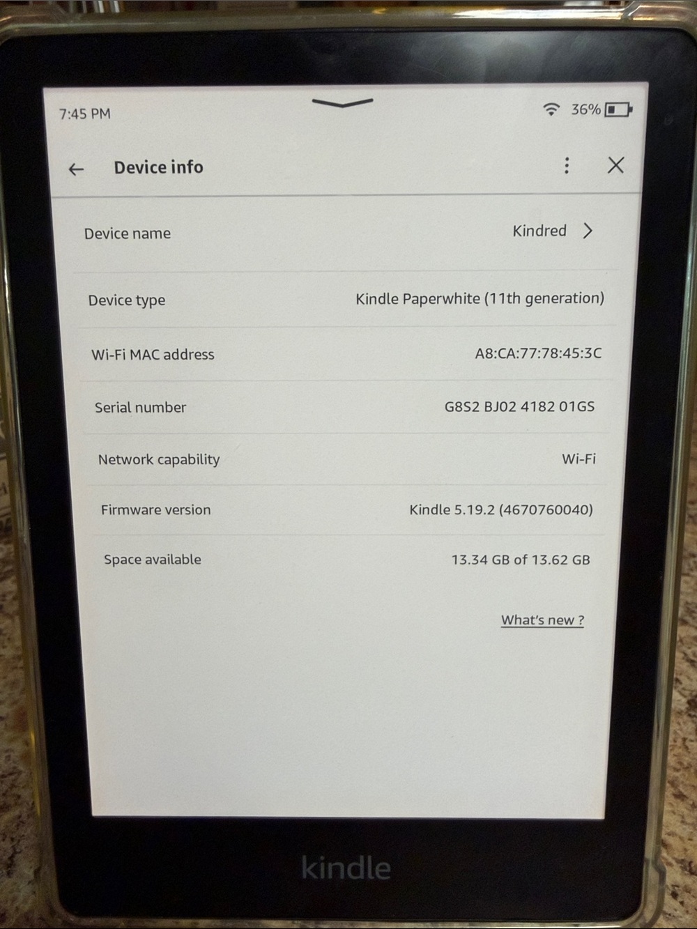 Amazon Kindle Paperwhite - Sage Green - Picture 3 of 3